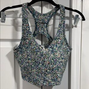 Floral Racerback sports bra
